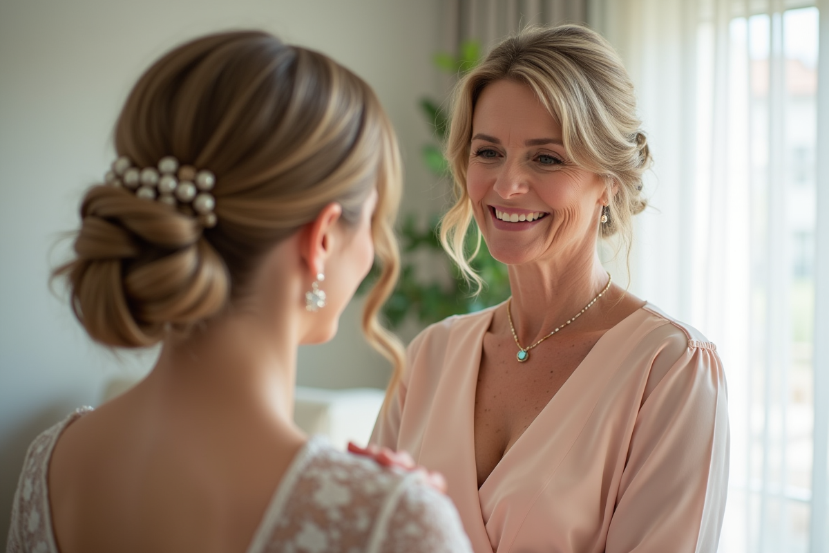 Coiffures élégantes pour la mère de la mariée : styles et conseils